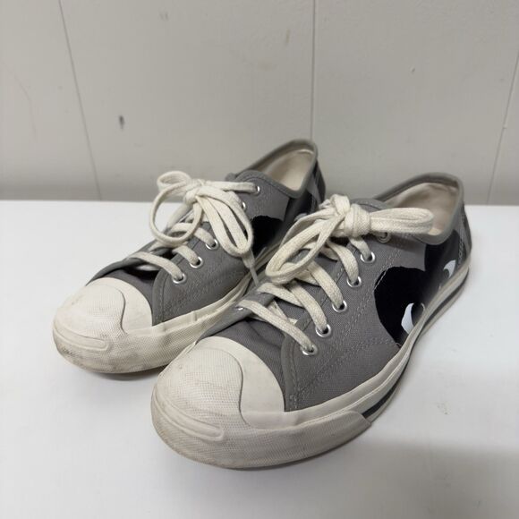 Converse Comme des Garçons PLAY x Jack Purcell Drizzle Black Men 6 Women 7.5 GUC - Picture 2 of 11
